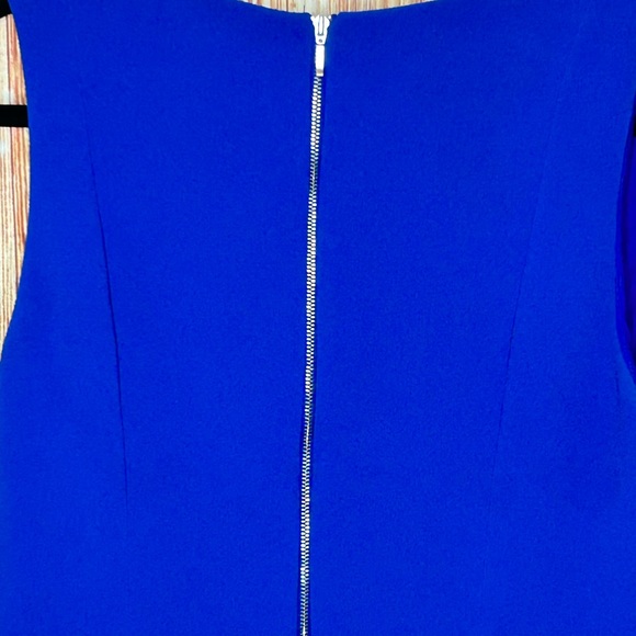 The Limited Sheath Dress Size 12 Royal Blue Princess Seams Sleeveless - Picture 6 of 6